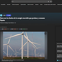 Estos son los dueos de la energa renovable que produce y consume Espaa